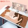 Kawaii Cat Gaming Mouse Pad Gamer Non-slip Mausepad Computer Accessories Deskmat Mousepad Mats Keyboard Pc Cabinet Xxl