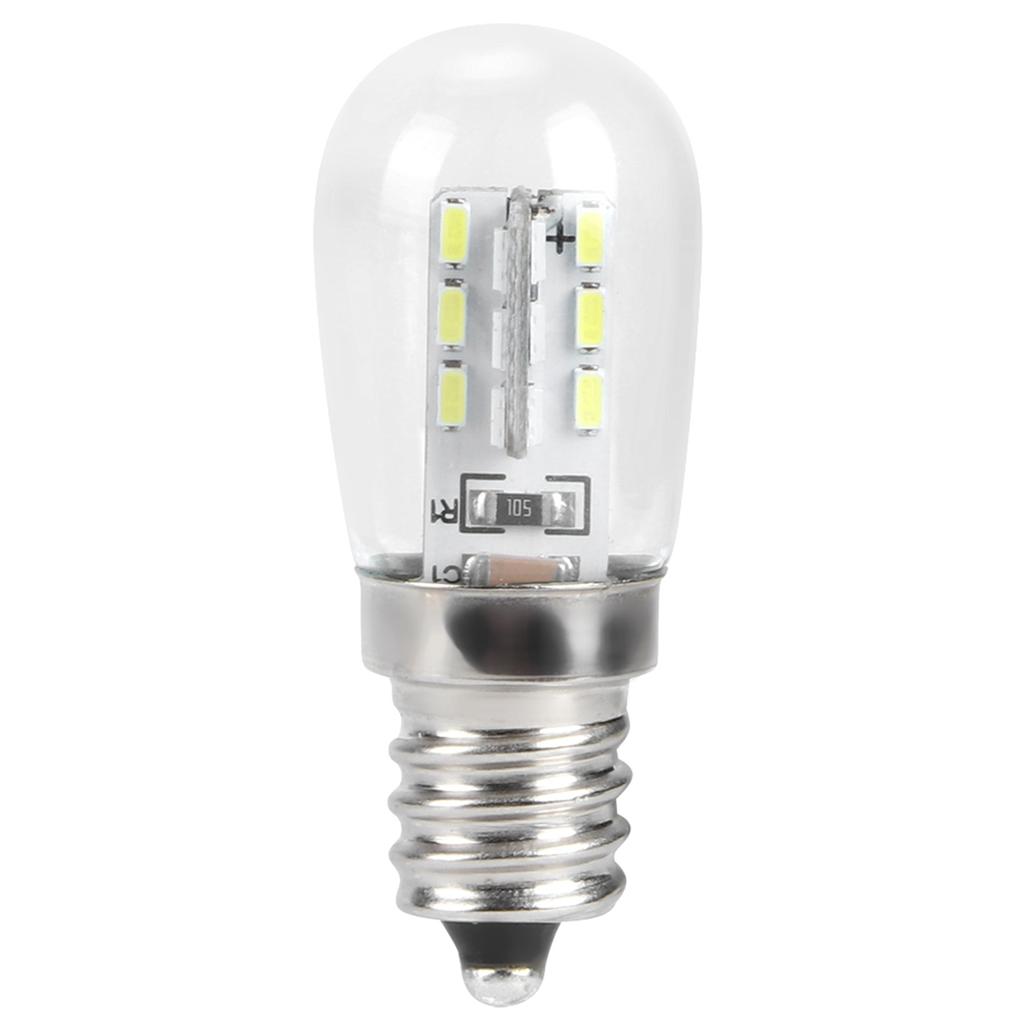 10pcs E12 LED Fridge Light Bulb 1.5W AC 230V Replacement for Household Sewing Machine Lamp (White Light)