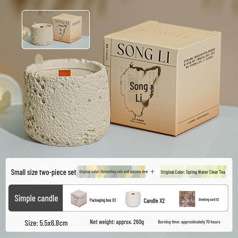 Luxury Cement Cup Aromatherapy Candle: Long-Lasting Fragrance and Elegant Ornament for a High-End Ambiance, Perfect Birthday Gift