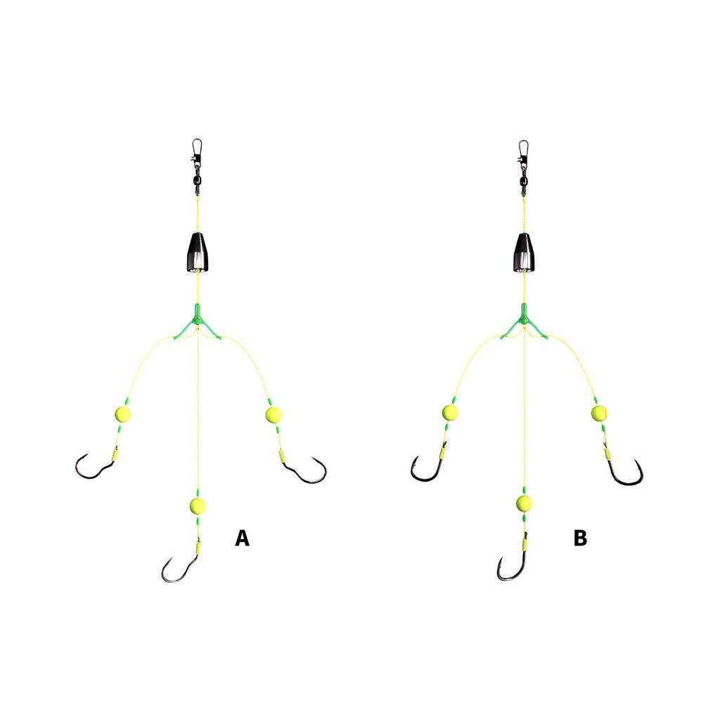Carp Fishing Hook Ready Make 3 Way Swivels Connectors Triple Hook Fishing Hair Rigs Fishing Accessories Suspension Hook