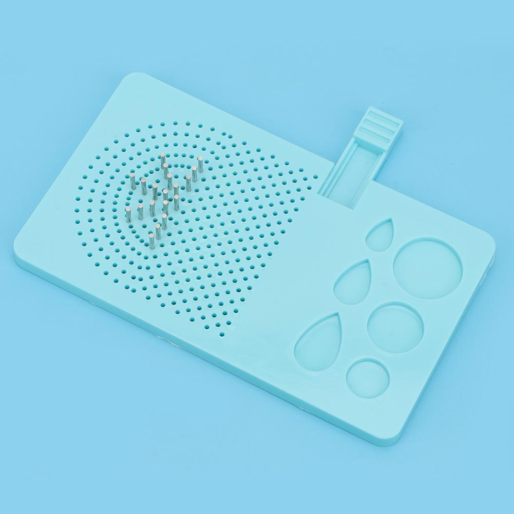 1 Set of Derivative Paper Winding Disc 20 Roots Needle Plate   Grid Tool(Blue)