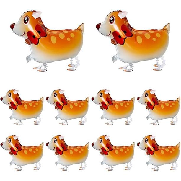 10Pcs Walking Animal Balloons Pet Balloons Farm Animal Balloon Foil Balloon for Party Decortion (Sheep)