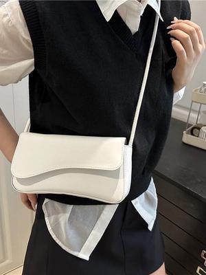 New Style Women's Versatile Crossbody Underarm Flap Bag: Compact, Stylish Square Handbag for Work and Commute