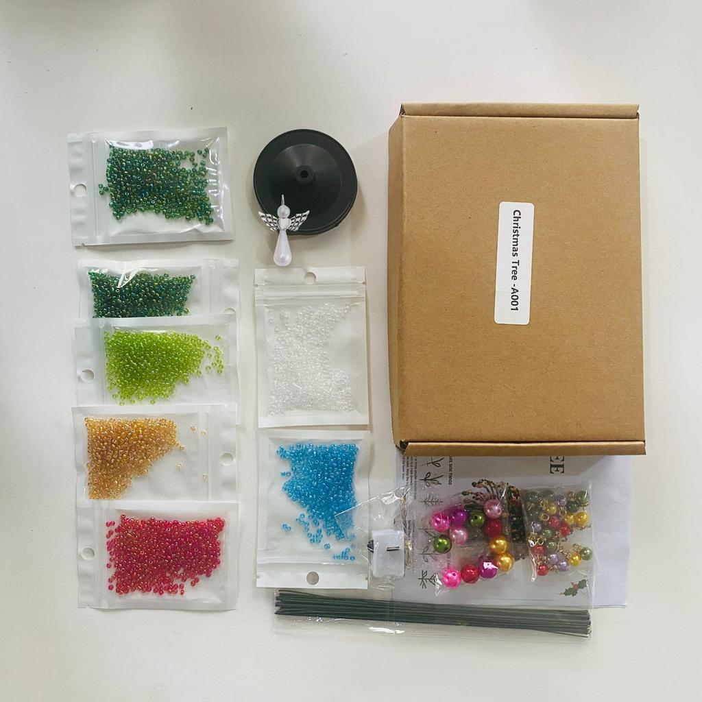 DIY Beaded Christmas Tree Kit Handmade DIY Beaded Christmas Tree Set