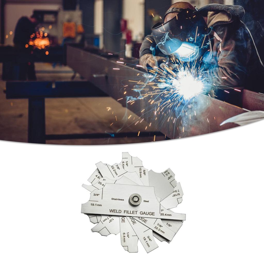 Comprehensive Fillet Weld Set Gage Suitable for Accurate Welding Inspection Manufacturing Measurement In Metric and Inch