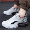 Men’s White Height Increase Street Style Sport Running Black Thick Sole Sneakers Retro Basketball Shoes Large Size for Students