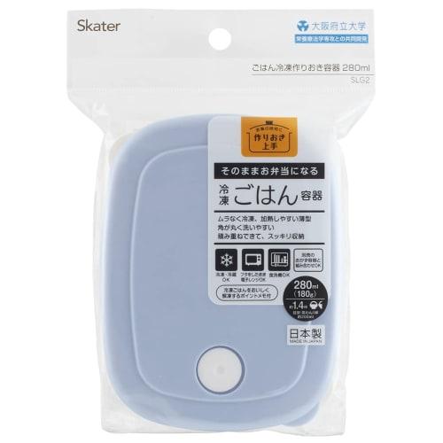 Skater Rice, Frozen, Pre-made Rice Container, Seal Container, Storage Container, 280ml, Thin, Powder Pastel, Blue SLG2
