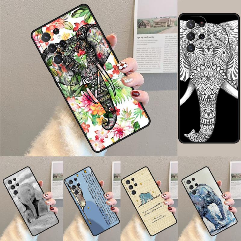 Elephant Cool Colourful Art Phone Case for Samsung Galaxy note 10 pro S26 Ultra S23 S24 FE S25 S21 S22 PLUS shockproof Cove