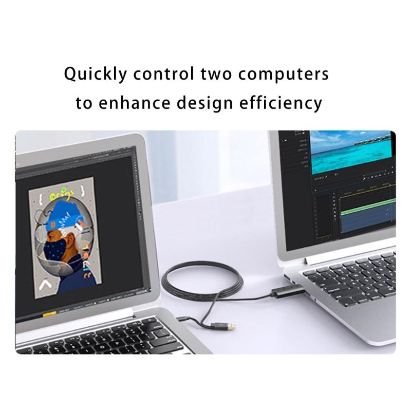Universal USB +Type C Flexible Extension Cable for PC to PC Wide Operating Systems Data Sync USB2.0/USB3.0 Optional