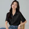 Summer Women's Short-Sleeve Loose Casual White Shirt - Korean OL Style
