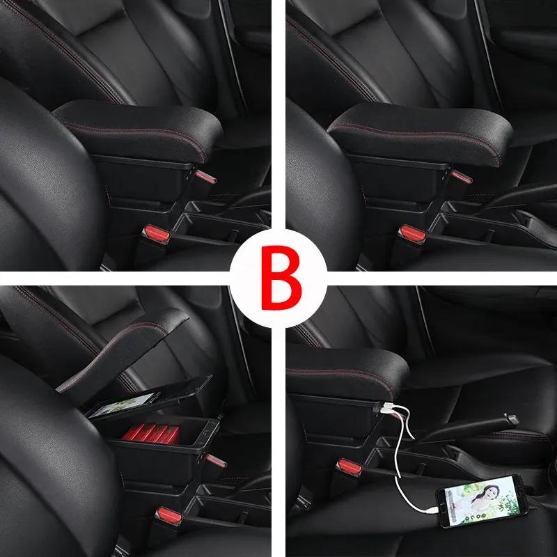 Armrest For Opel Corsa E For Corsa E 2014 2015 2016 2017 2018 2019 Interior center armrest storage box car accessories