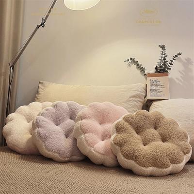 Süßes Kissen in Macaron-Farbe, Kissen für Schlafsofa, Bürostuhl, Kissen, weich, dick, Erkerfenster, Tatami, Wohnzimmer-Bodenmatte