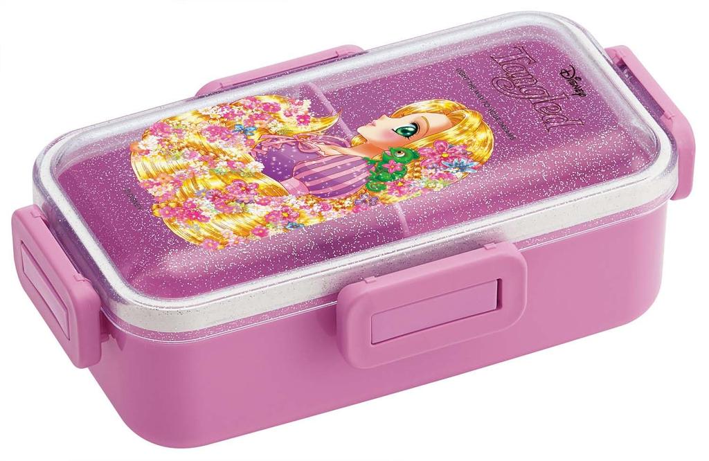 Skater Bento Box, 530ml, Single Tier, Made in Japan, with a 4-Point Lock for Leak-Resistant Lunch, Dishwasher and Microwave Safe, Disney Frozen x