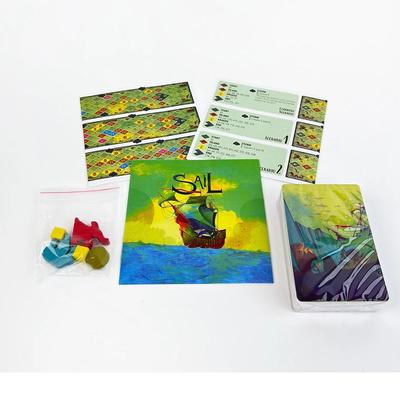 SAIL English Board Game Cards Set Party Night Game with German Style Two Player Cooperation and Eating Pile