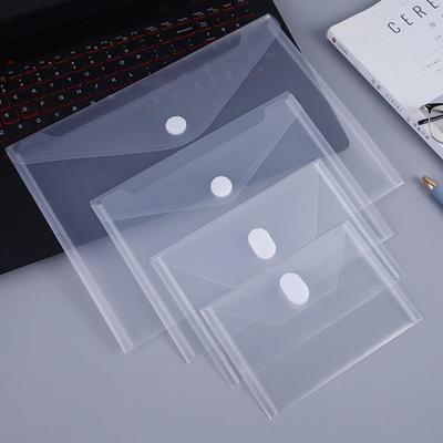 High Quality A4/A5/A7/A8 File Folder Waterproof Transparent Document Folder Plastic File Bag Students