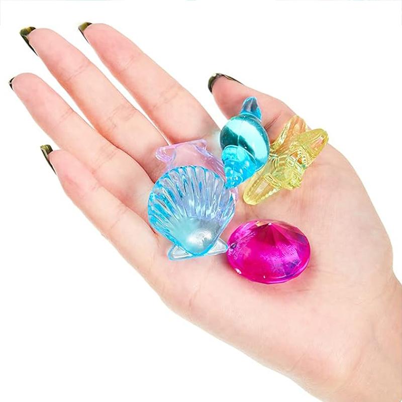 Children Colored Plastic Gem Simulated Goldfish Pool Accessories Water Play Summer Outdoor Sports Swim Pool Decoration TMZ