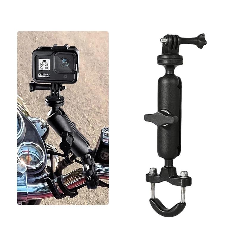 Metal Motorcycle Bicycle Camera Holder Handlebar Mirror Mount Bike Bracket For Action Camera Accessories