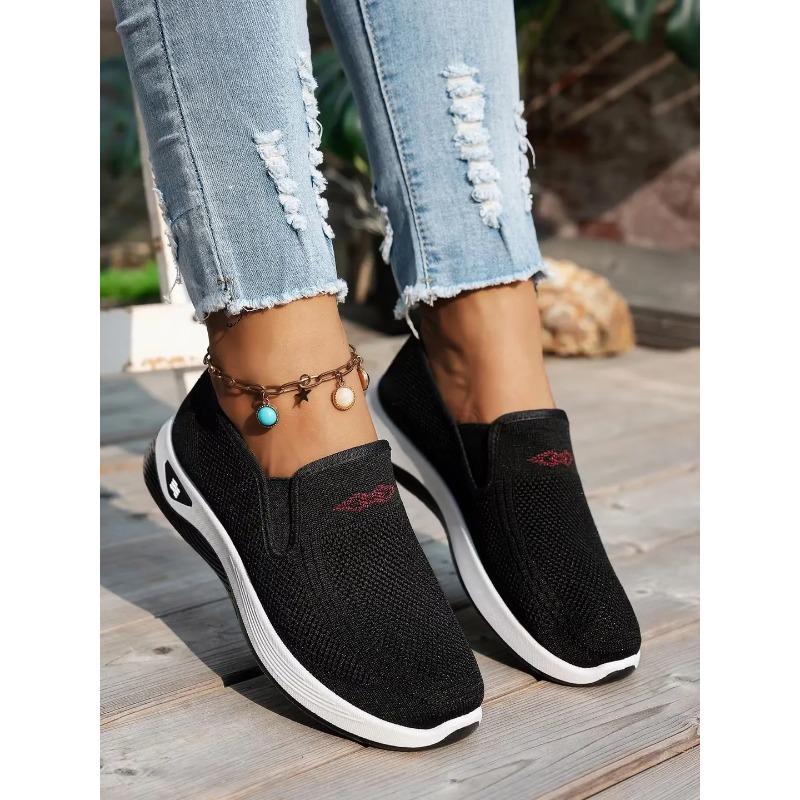 Women s Shoes Summer Casual Convenient and Comfortable Fashionable Single-color Casual Work Shoes 35 чёрный