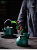 Yu Su Nordic Style Ceramic Flower Vase: Elegant Qipao Design for Small Flowers, Dry Arrangements, and Hydroponics in Living Room or Desktop Décor.