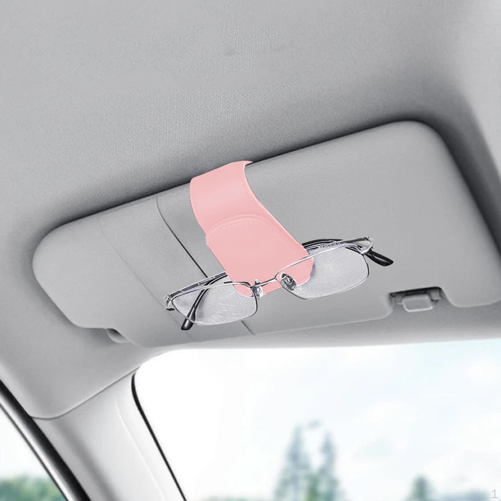 

Держатель солнцезащитных очков для автомобильного козырька, зажим для автомобильного салона, универсальные очки, очки розовый