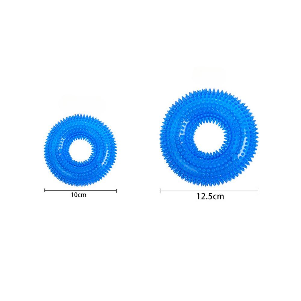 Bite-resistant vocal barbed ring TPR dog gnawing toy large dog teeth grinding tire