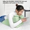 Wedge Prone Pillow Memory Foam Leg Wedge Ergonomic Back Neck Pain Relief Support Cushion with Removable Cover for Sitting Up Lying Reading