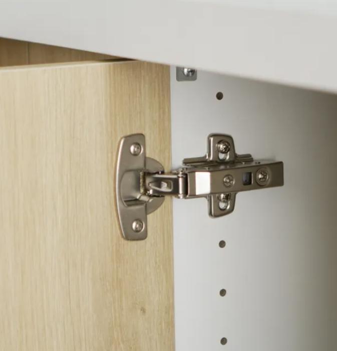 Charnières de cuisine - Lot de 2 - Amortisseur - Ouverture 110° - Installation facile