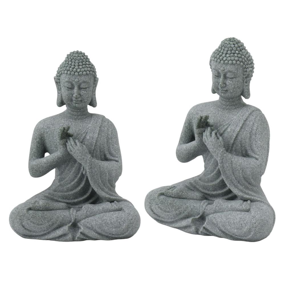 Green Sandstone Green Sandstone Buddha Tabletop Statue Courtyard Landscape Ornament Blessing
