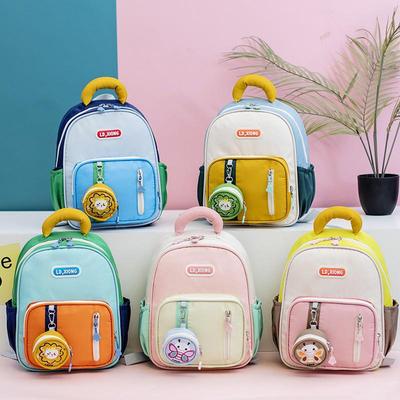 Kids' Lightweight Macaron Backpack with Spine Protection for Kindergarten & School - Suitable for Junior & Senior Classes