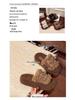 2025 Autumn/Winter Women's Furry Thick Sole Warm Slippers with One Strap and Belt Buckle