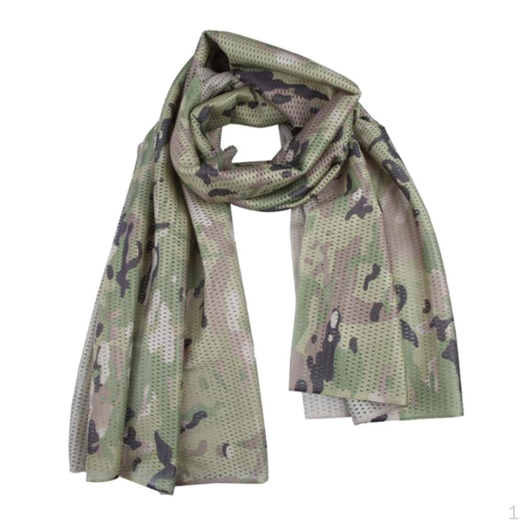 Net Scarf Hunting Head Wrap Snood Women Neckerchief CP Camo