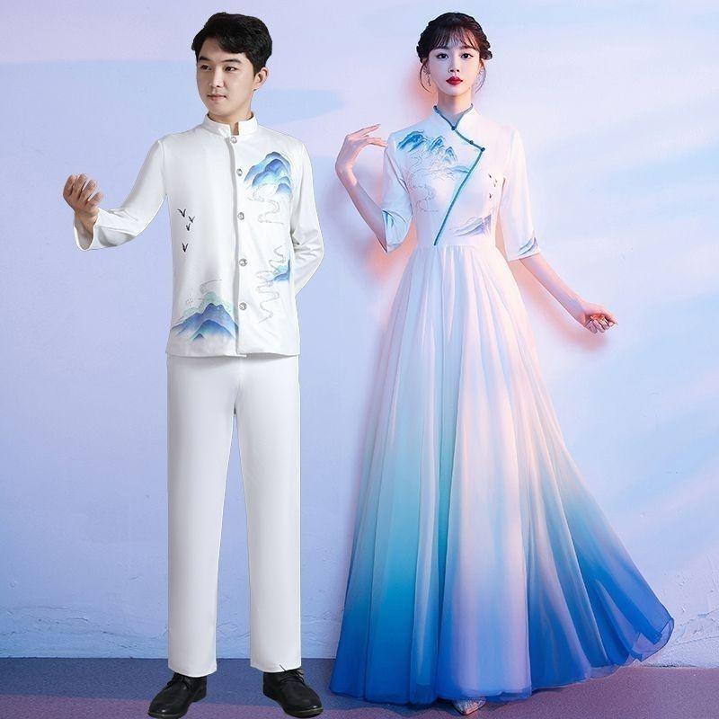 Czerwona sukienka chórzystki: Dla dorosłych, krój slim fit na konkursy piosenki i wydarzenia wieczorowe