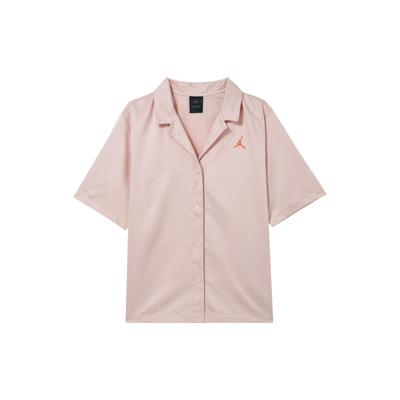 Heritage Top Logo Semplice Sportivo Casual Polo a Maniche Corte da Donna top Rosa DM5229-800