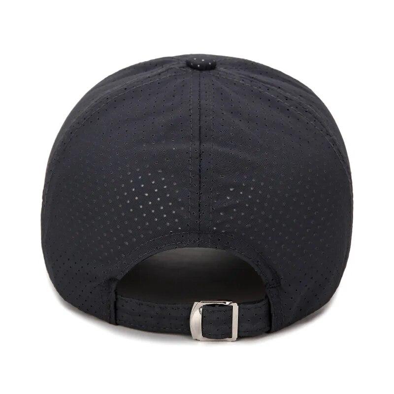 Summer New Breathable Hole Punch Quick Dry Hat Men's Outdoor Fishing Shade Sunscreen Baseball Cap Cycling Travel Sports Cap