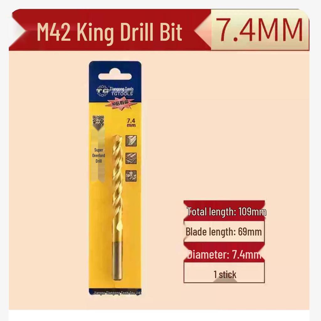 Tiangong M42 Overlord 8% Cobalt High-Speed Steel Twist Drill Bit for Stainless Steel