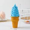 Simulation Knuspriges Eiscreme-Modell Realistisches Künstliches Lebensmittelmodell Fake Food Dessert Eiswaffel Fotografie Dekorative Requisiten