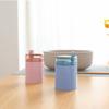 Automatic Toothpick Can Wheat Straw Pink Press Toothpick Holder Container Dispenser Box for Home Office Travel Use