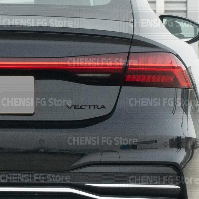 Lega Metallica 3D Per Opel Vauxhall Vectra Emblema Adesivo Logo Stemma Posteriore Bagagliaio Auto Argento Nero Accessori Auto Decalcomania Styling