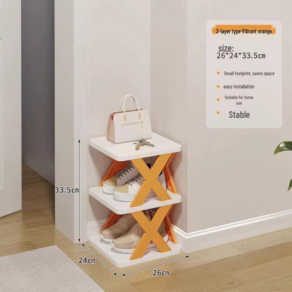 Space-Saving Dustproof Folding Shoe Rack for Narrow Entryways, Offices, or Dorms