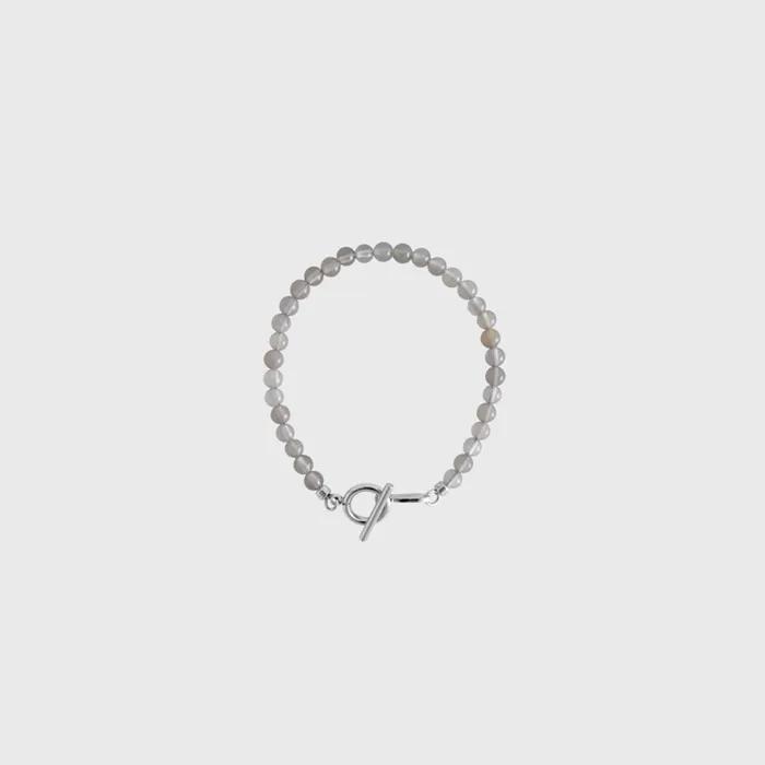 Gray Onyx Bracelet_4,6mm