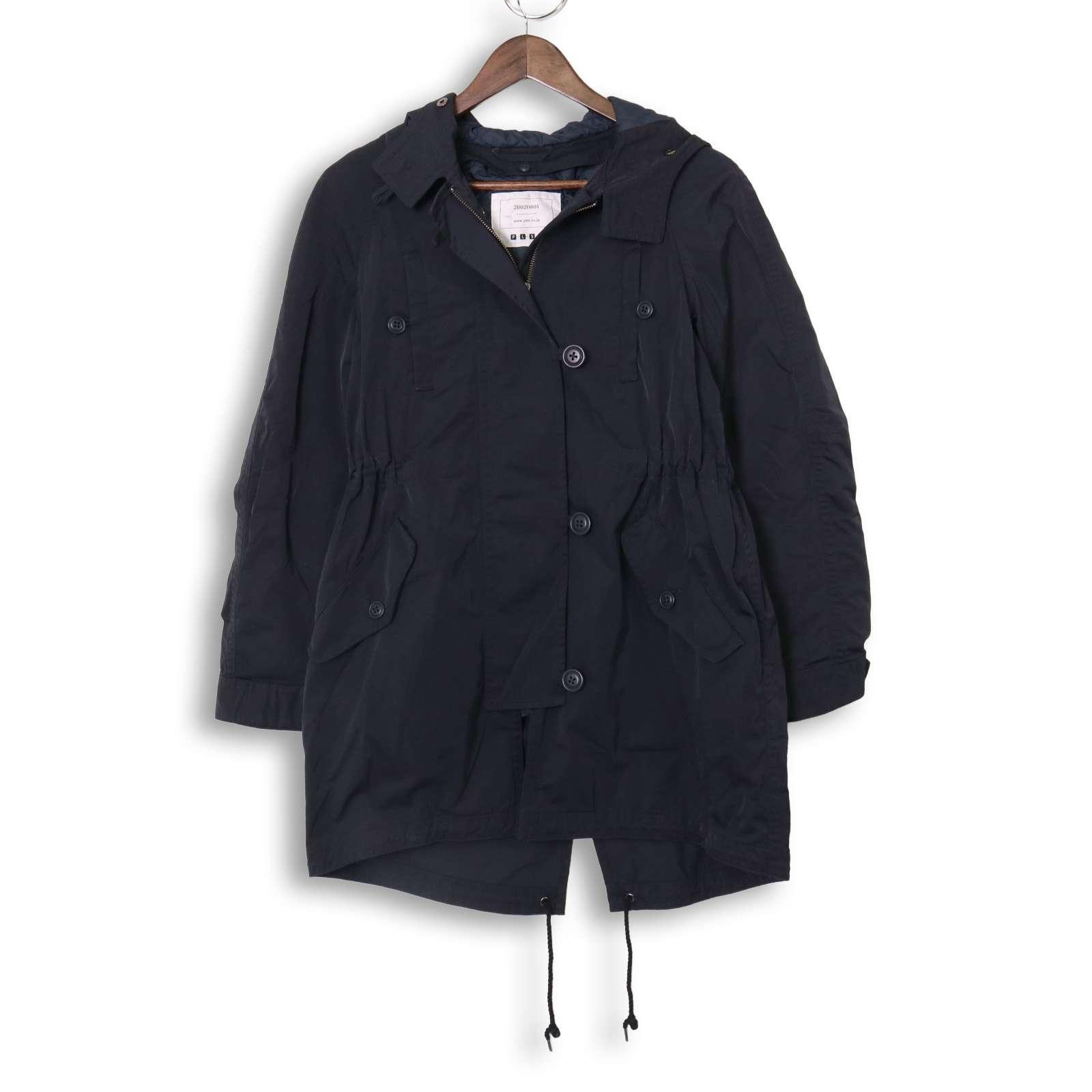 PLST Plaste Autumn/Winter Filling Mods Coat Military Sz.2 Women s Navy Blue