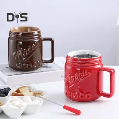 Tazza per fonduta di cioccolato Mini pentola per sciogliere il burro Tazza per sciogliere il cioccolato in ceramica 130 ml Scaldaburro multifunzione per tapas al caramello