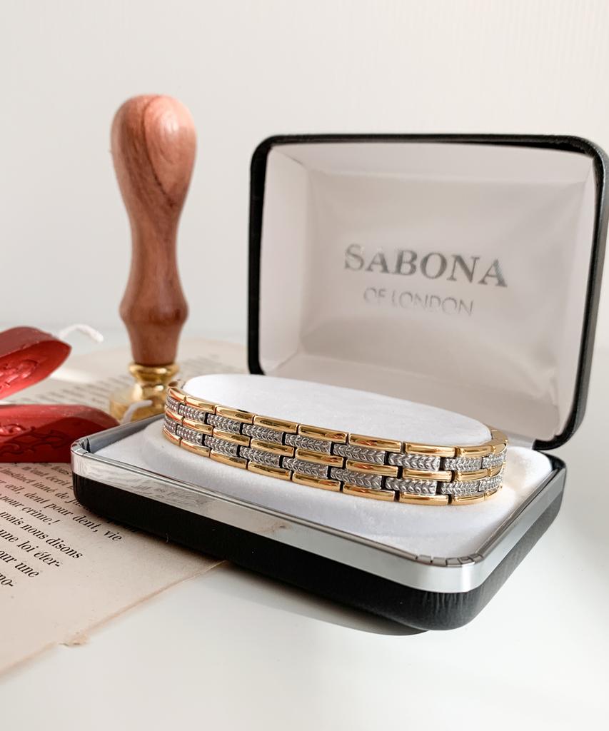 Sabona London 326 Executive Regal Duet Magnetic Bracelet
