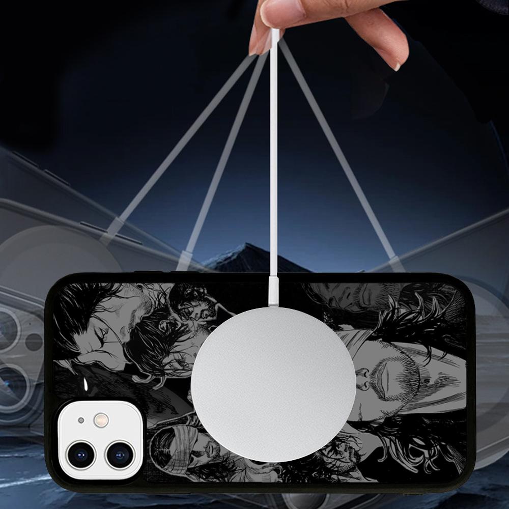 Japanese Vagabond Phone Case Magnetic Case For IPhone 16 14 13 12 11 15 Pro Max Plus For Magsafe Wireless Charge Cover