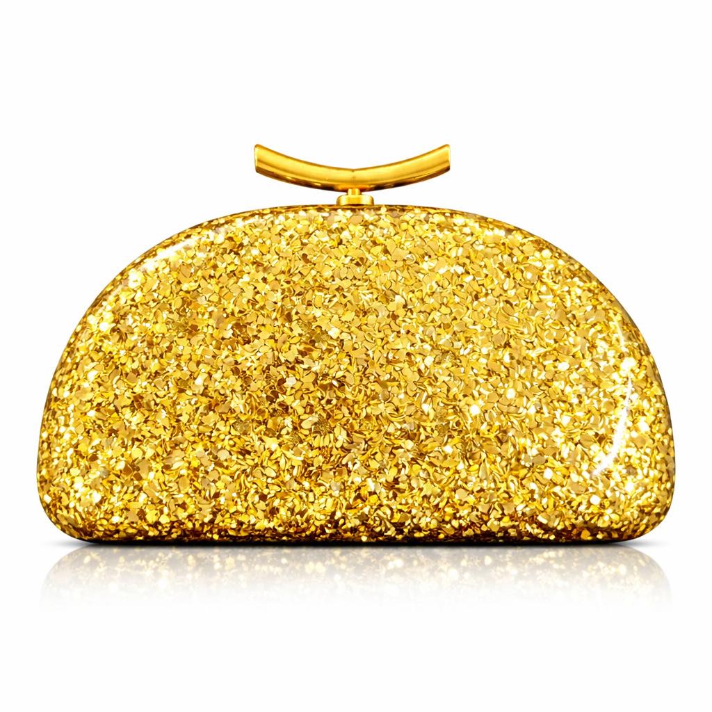 Sac bandoulière oblique pour femme, Sac acrylique forme coquillage spécial, Pochette de mode pour mariage et dîner
