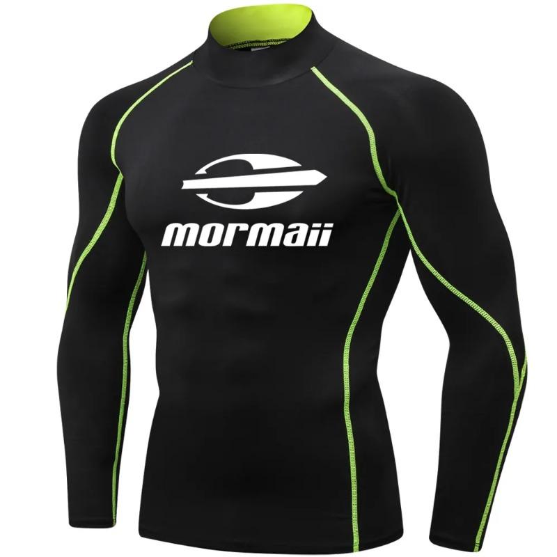 Men Swimsuit Swimming T-shirt Beach UV Protection Swimwear Rash Guard Long Sleeve Surfing Diving Swimsuit Surf T-shirt
