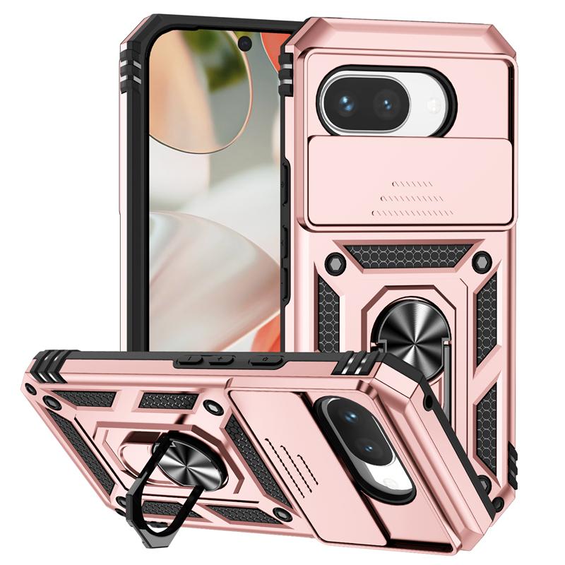 Full Cover For Google Pixel 9A Case For Google Pixel 9A Push Window Magnetic Phone Holder Case For Google Pixel 9A Case 6.3 Inch
