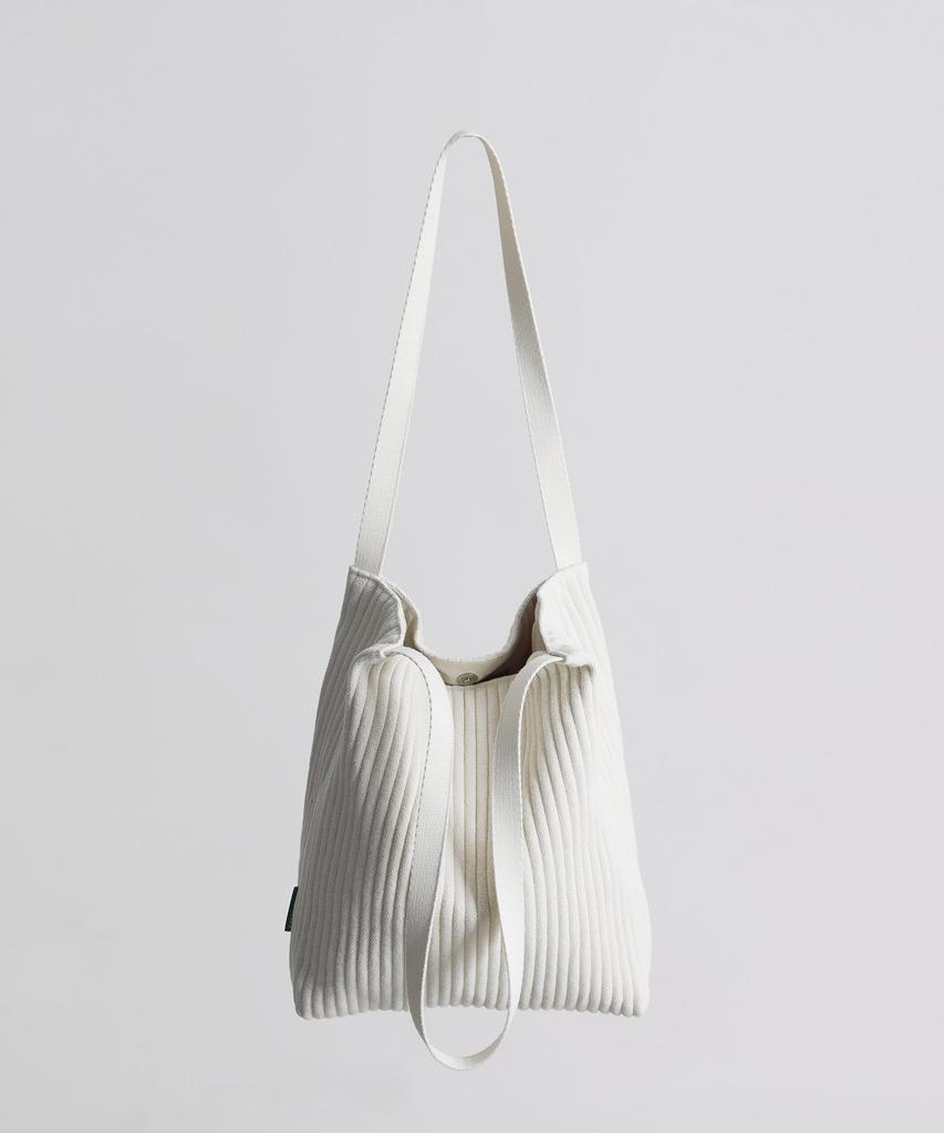 Green Stuff Effortlessly Boxy Shopper Bag 61 Ribbed Corduroy - Ivory