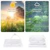 Clear Vinyl Tarp Waterproof PVC Tarpaulin, Transparent Poly Cover for Outdoor, Awning, Canopy, Patio Enclosure