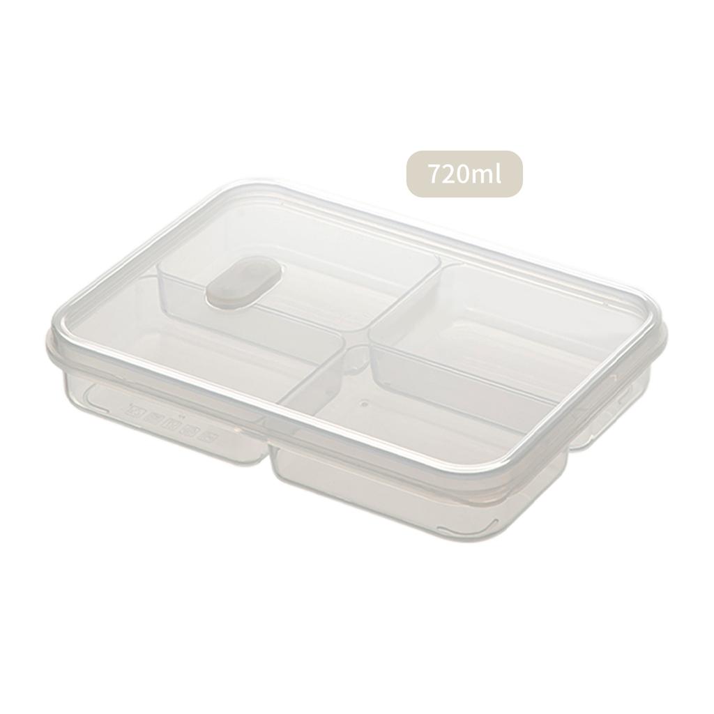 4/6-Grids Fridge Sealed Fresh-Keeping Box With Lid Plastic Freezer Food Storage Box Reusable Food Container For Kitchen